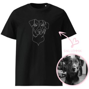 lemmiku eridisainiga t-särk peremeestele